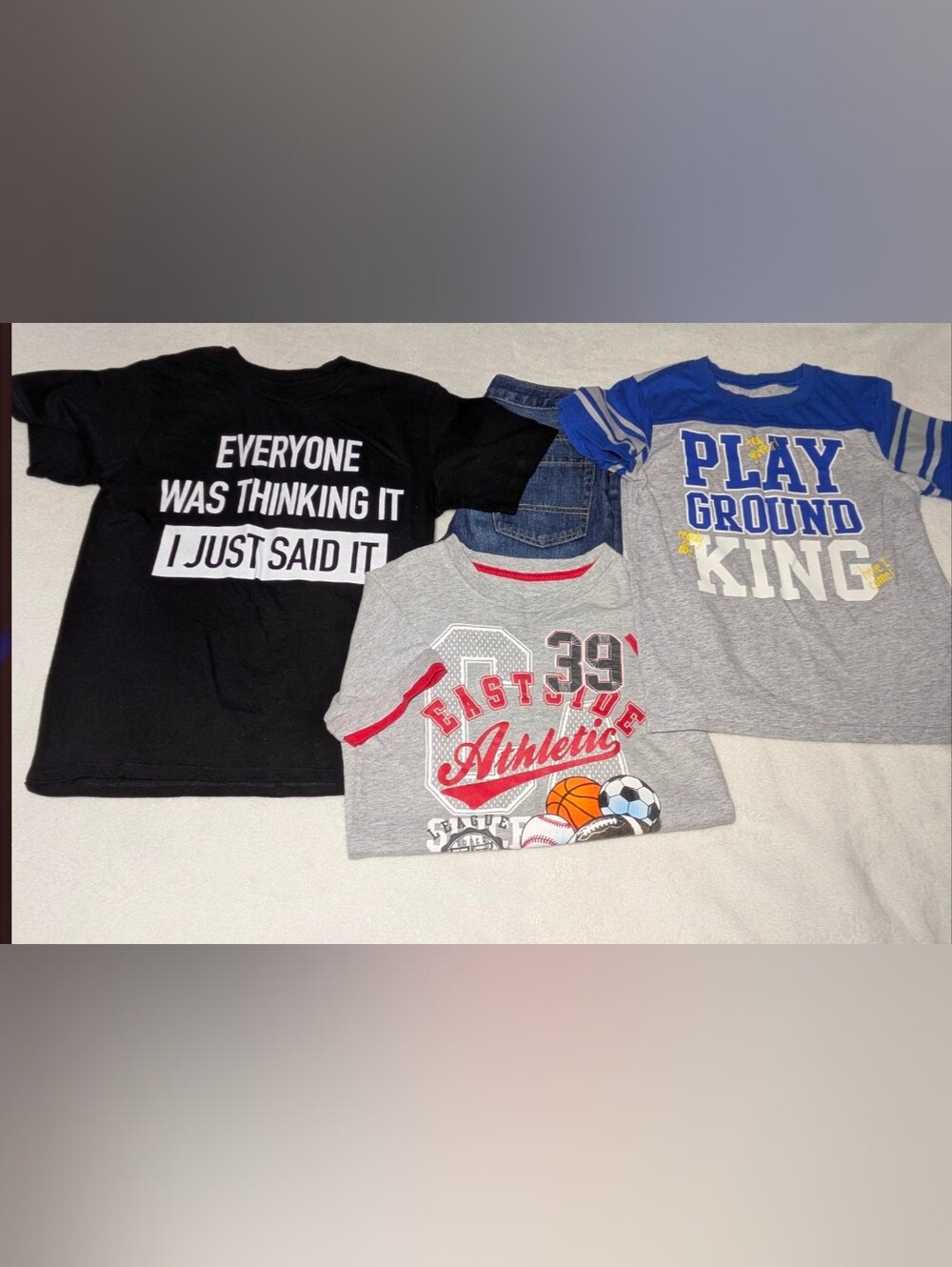4-Piece Boy's Casual Clothing Lot - Size 7/8 (TCP, Toughskins, Okie Dokie)